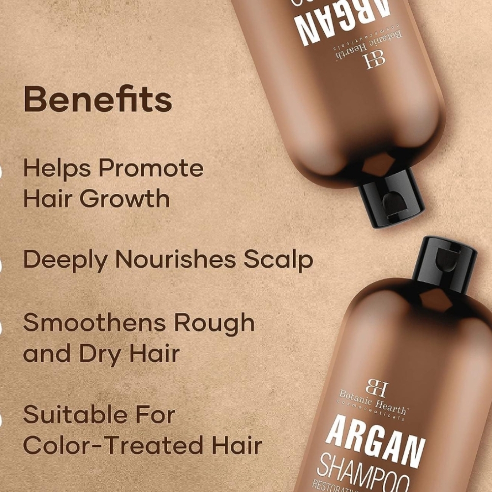 NEW BOTANIC HEARTH Moroccan Argon Shampoo & Conditioner Keratin-Shea Butter-16oz - Picture 3 of 5